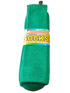 All Sport Socks Rhino Kelly Green Knee High One Pair Socks 10-13 (L)