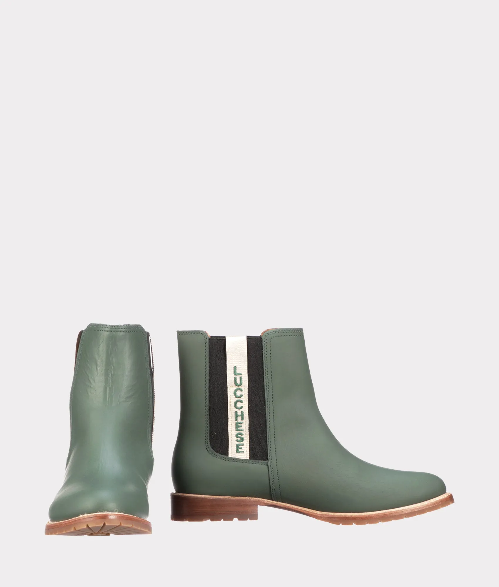 All-Weather Ladies Garden Boot :: Military Green   Black