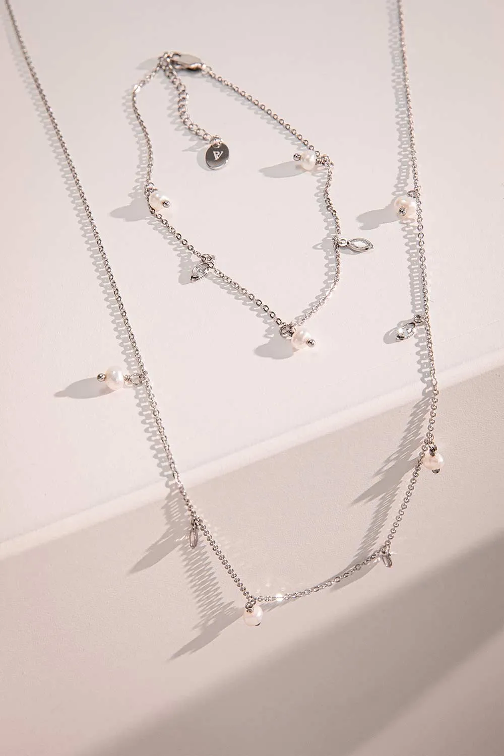 Allure Pearl Ankle Chain Silver