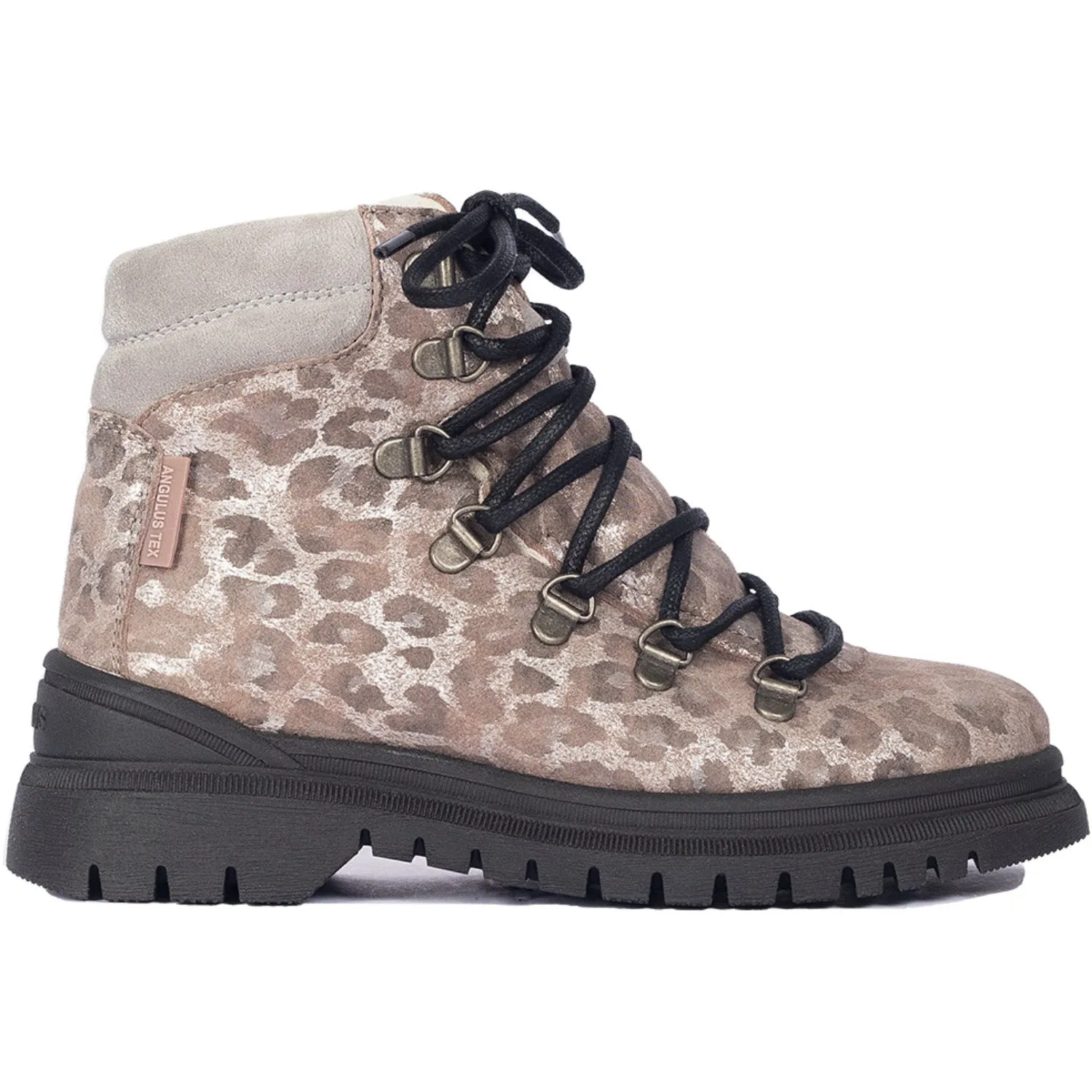 Angulus Silver Leo/Gray Tex Lace-up Boot with Wool Lining