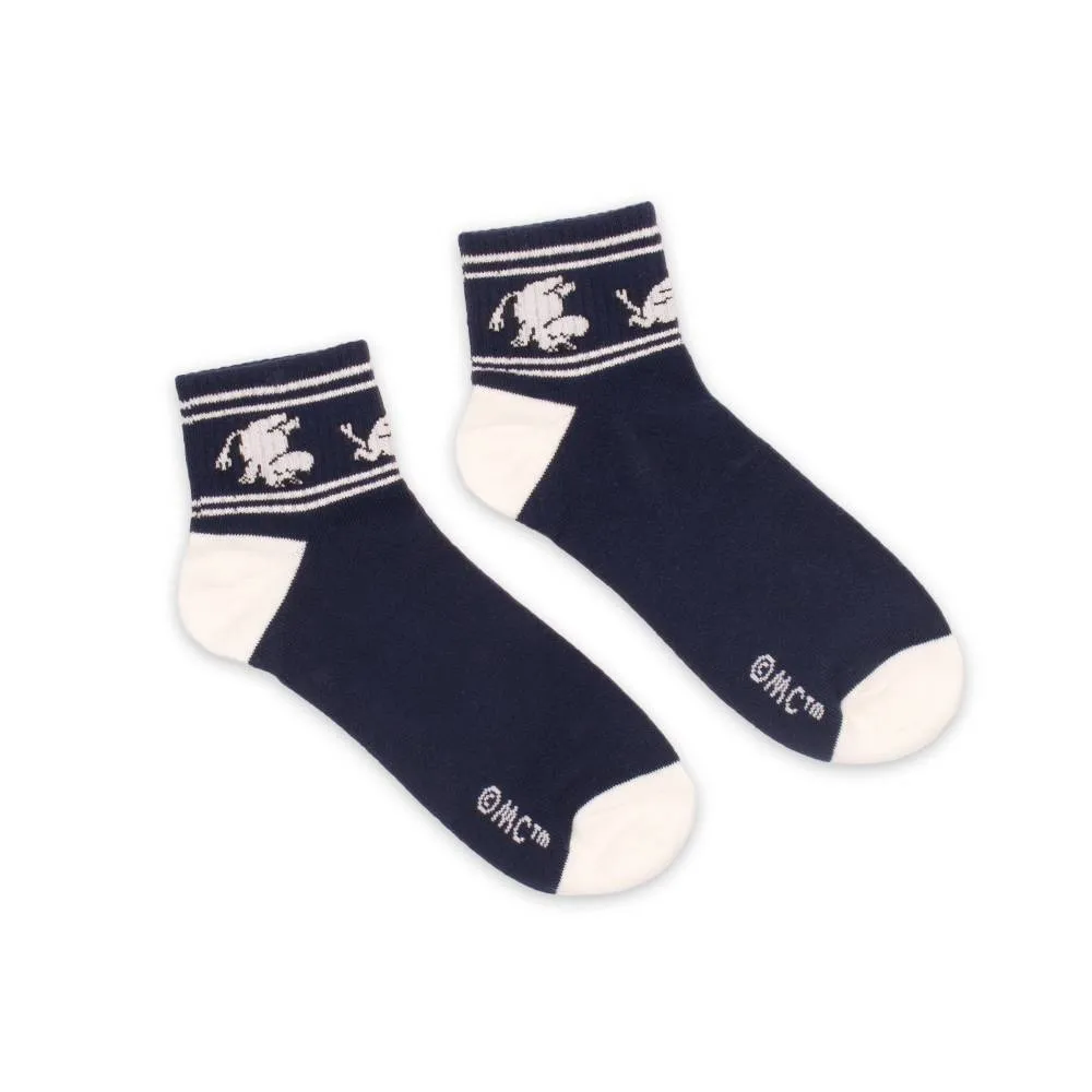 Ankle Socks Retro Moomintroll Navy Blue