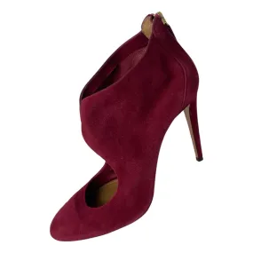 AQUAZZURA Wine Cut Out Heeled Shoe Boot - EU 41 | UK 8 | US 10