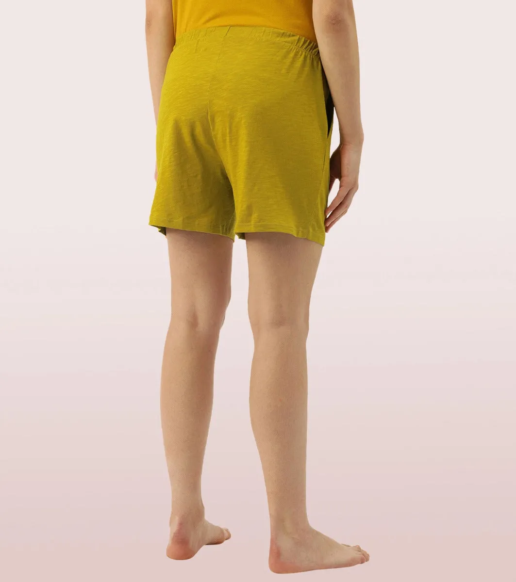 Basic Shorts | Mid-Thigh Length Jersey Shorts With Pockets