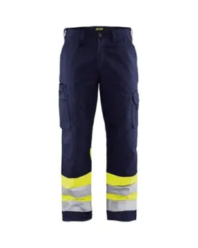 Blaklader 1564 High Visibility Work Trousers with Knee Pads - Class 1