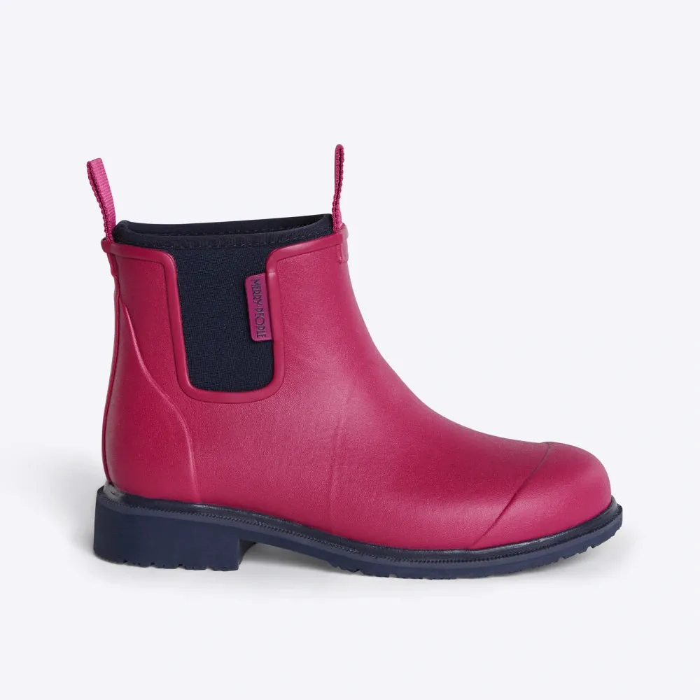 Bobbi Wellington Boot // Magenta & Navy