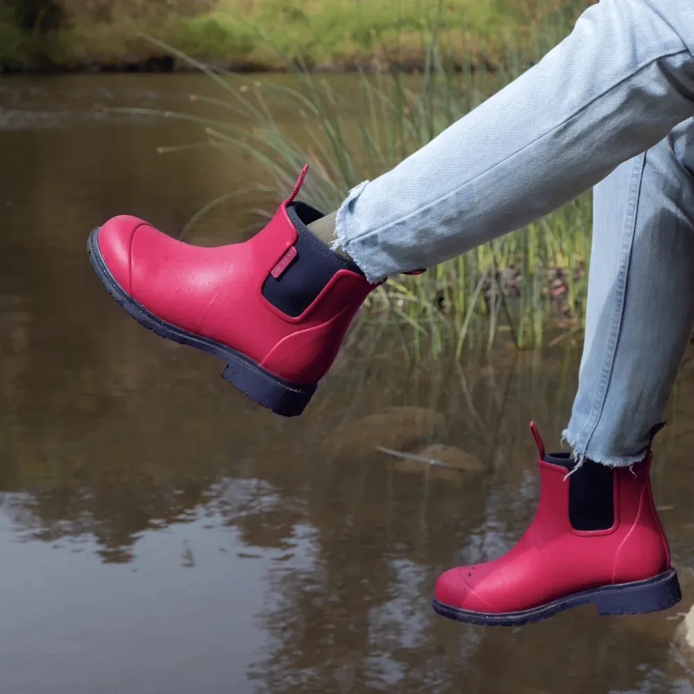 Bobbi Wellington Boot // Magenta & Navy