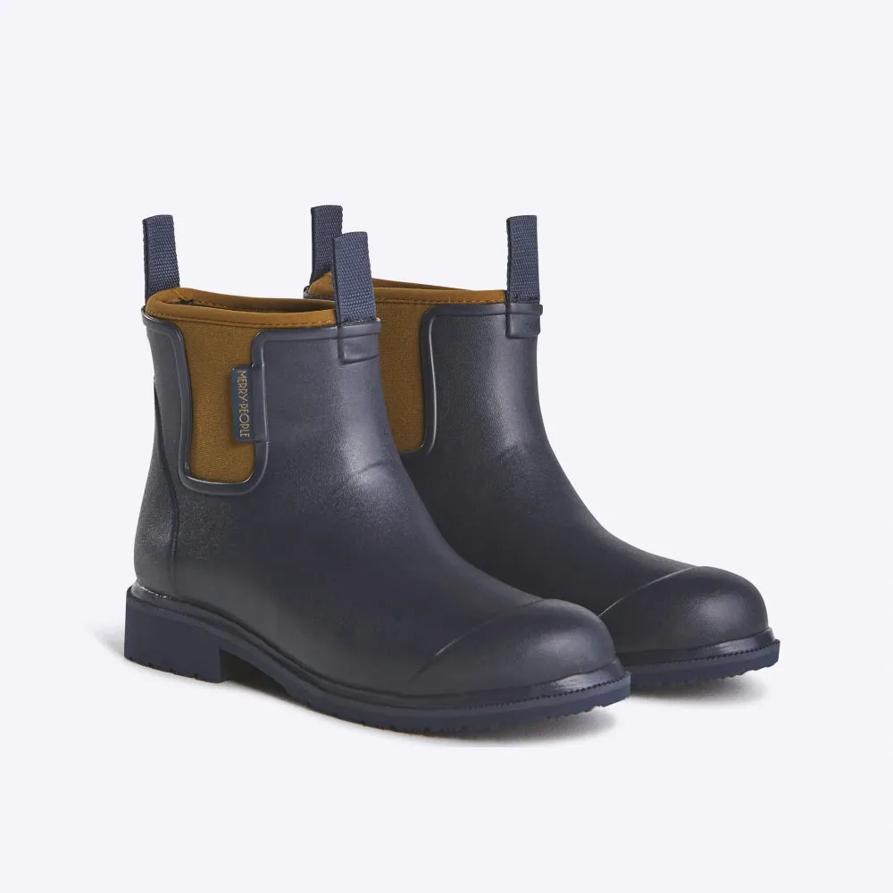 Bobbi Wellington Boot // Oxford Blue & Tan