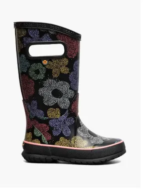 Bogs Yth Airbrush Flowers Rainboot