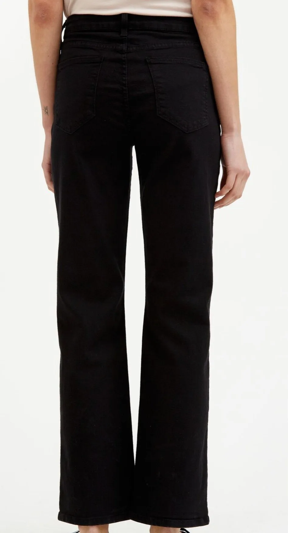 BOOT-CUT FIVE POCKET PANT IN GARMENT DYE STRETCH DENIM