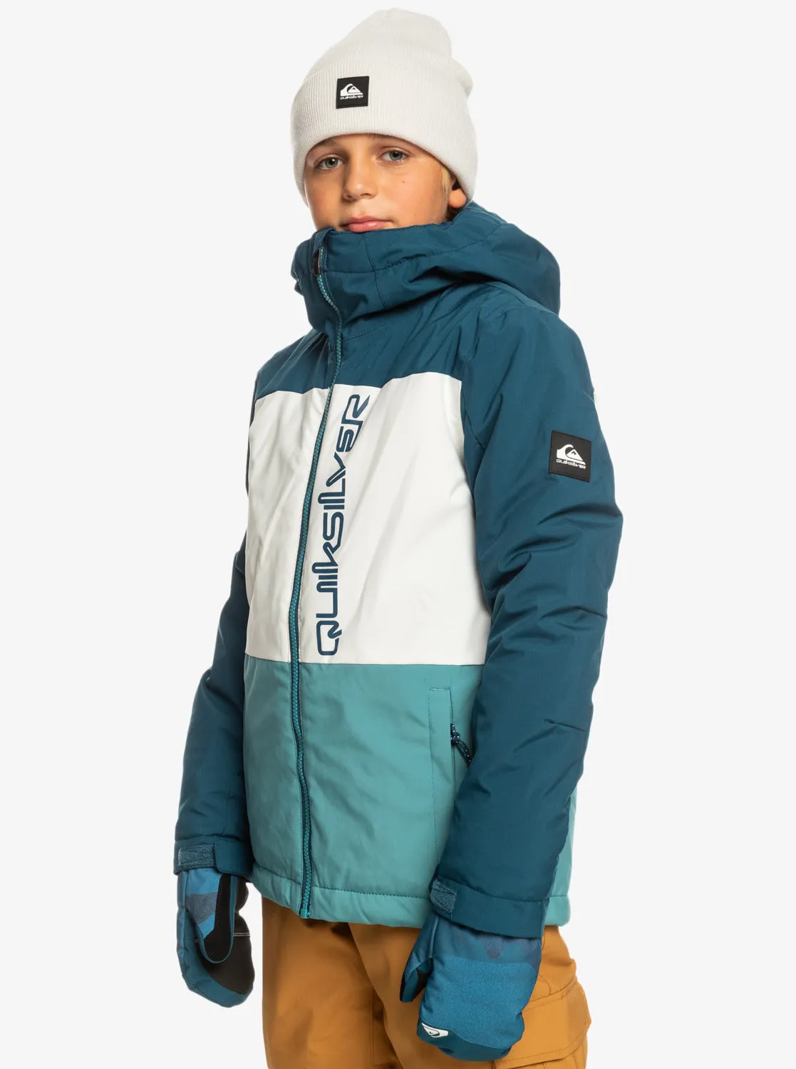 Boys 8-16 Side Hit Technical Snow Jacket - Brittany Blue