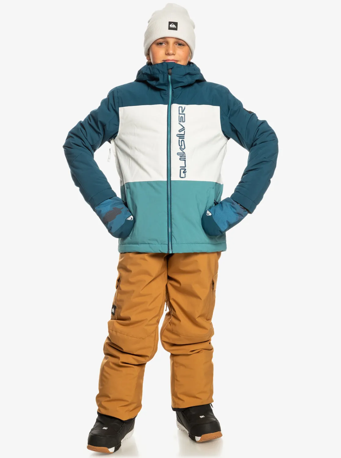 Boys 8-16 Side Hit Technical Snow Jacket - Brittany Blue