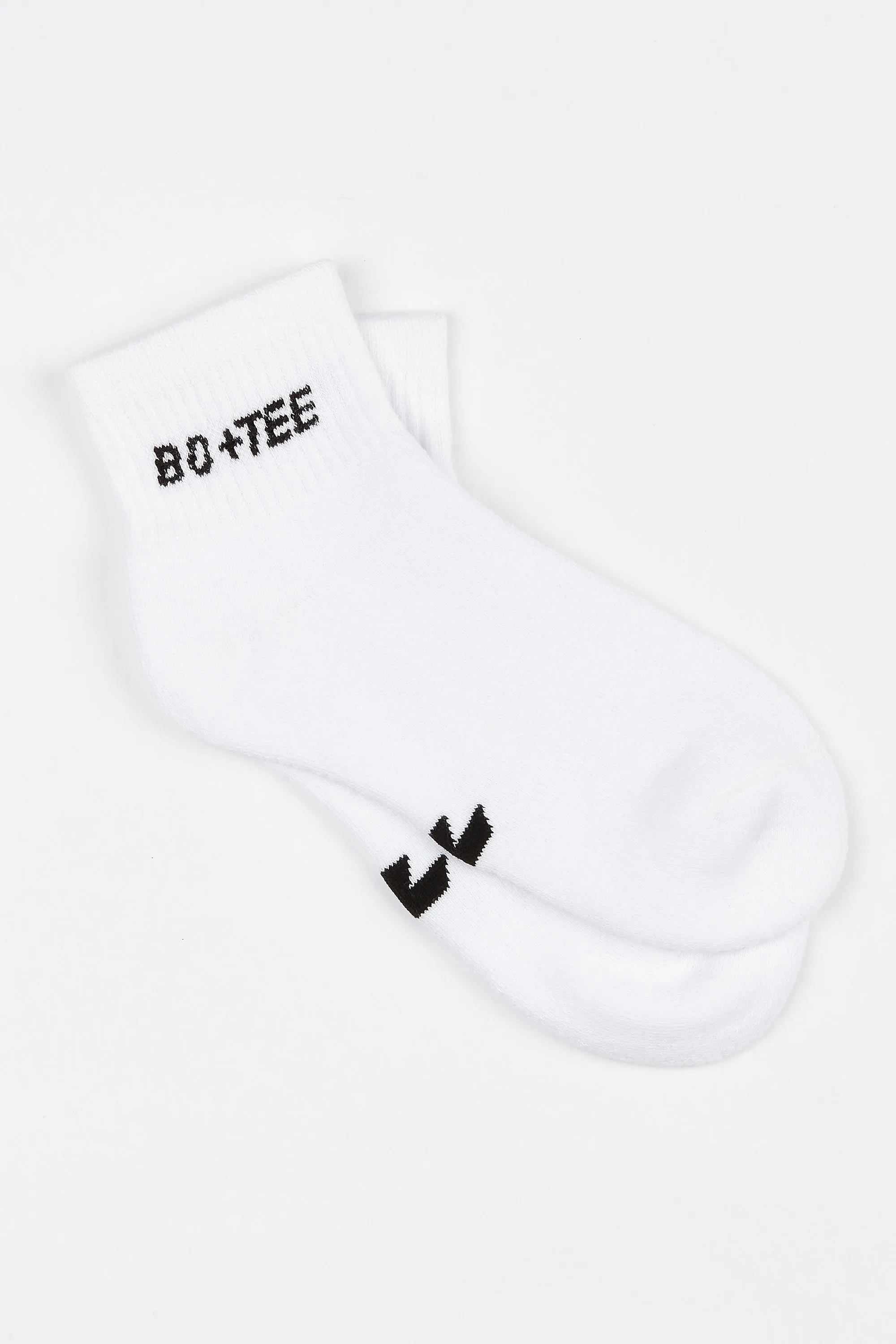 Branded Ankle Socks Multipack in White