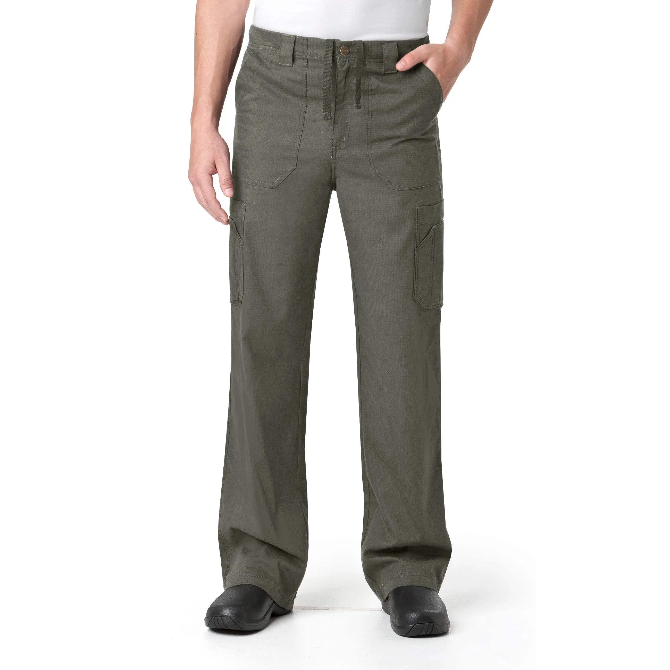 Carhartt Ripstop Men's Boot Cut 8-Pocket Cargo Scrub Pant - Olive