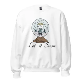 Charlie Brown Let It Snow Adult Sweatshirt