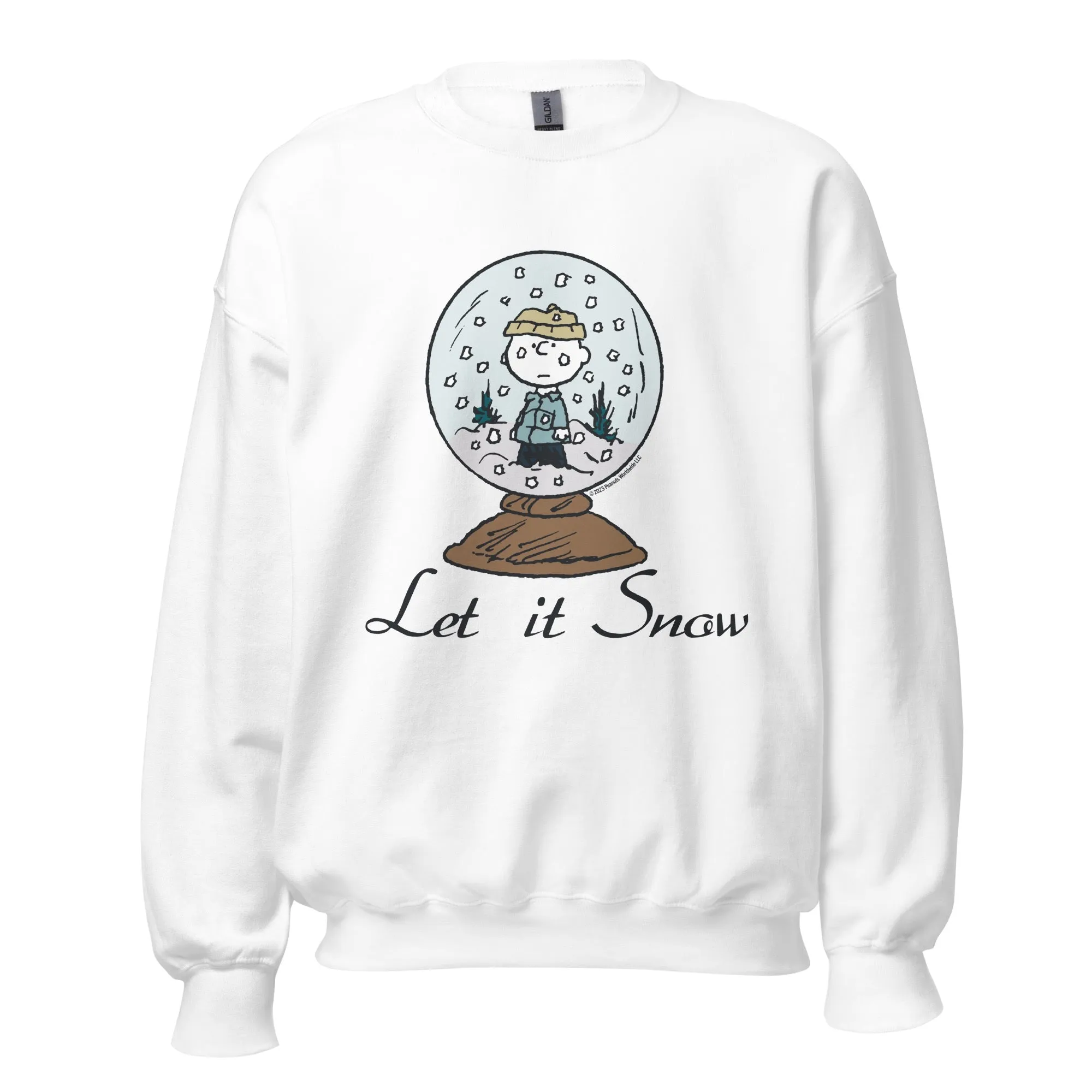 Charlie Brown Let It Snow Adult Sweatshirt