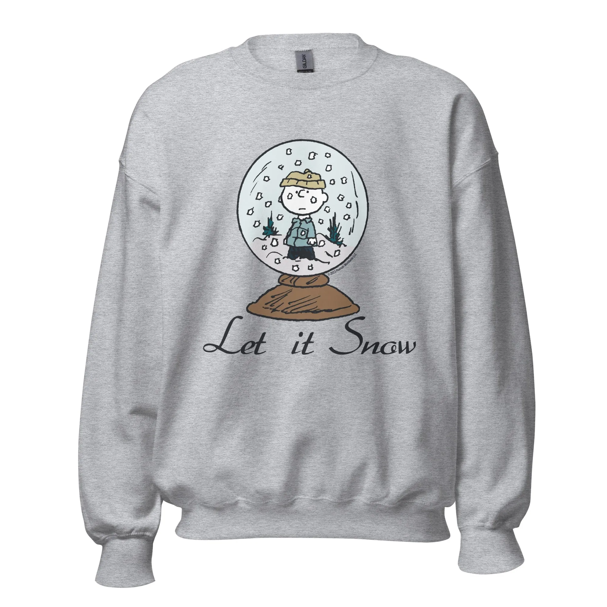 Charlie Brown Let It Snow Adult Sweatshirt