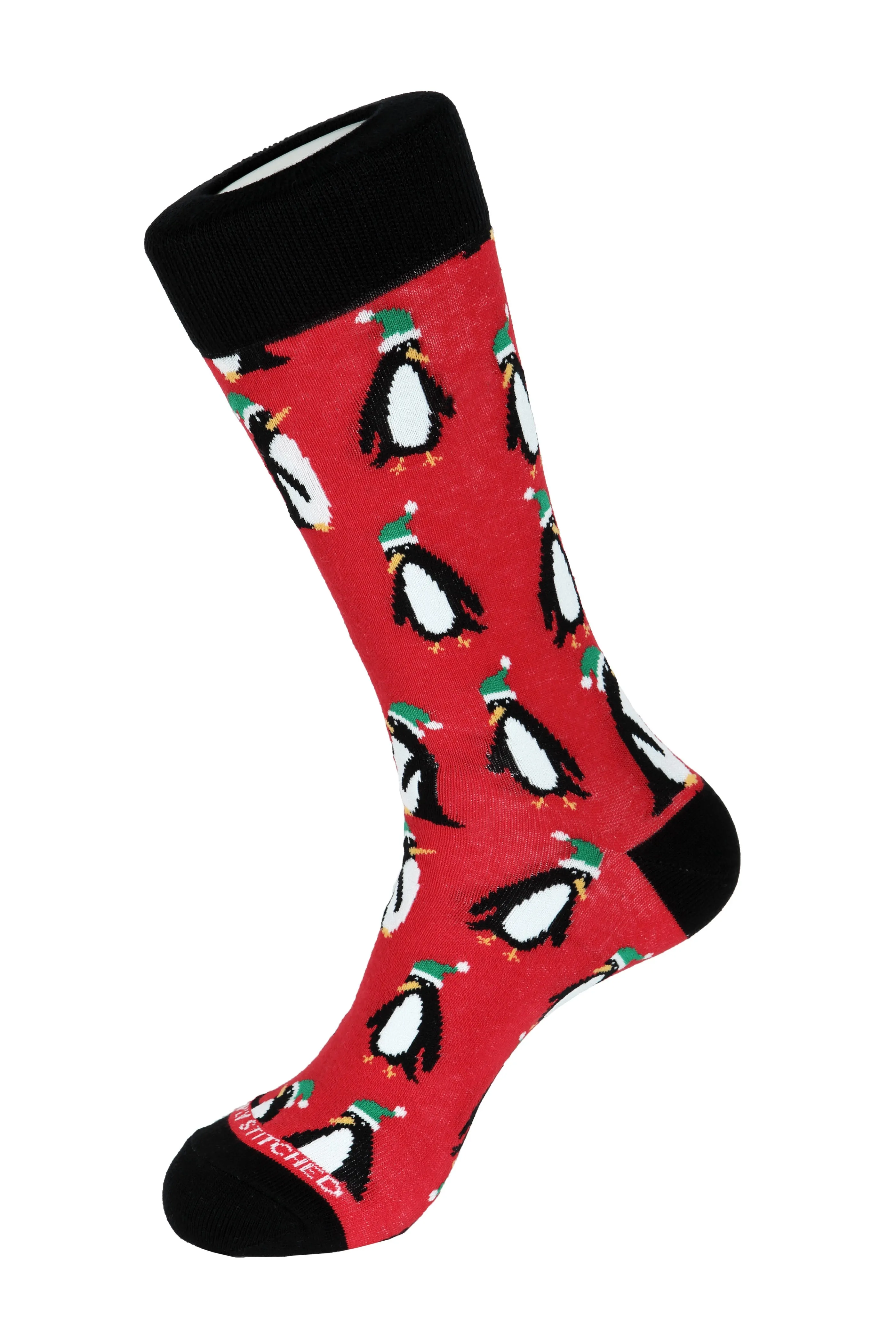 CHRISTMAS PENGUIN CREW SOCK