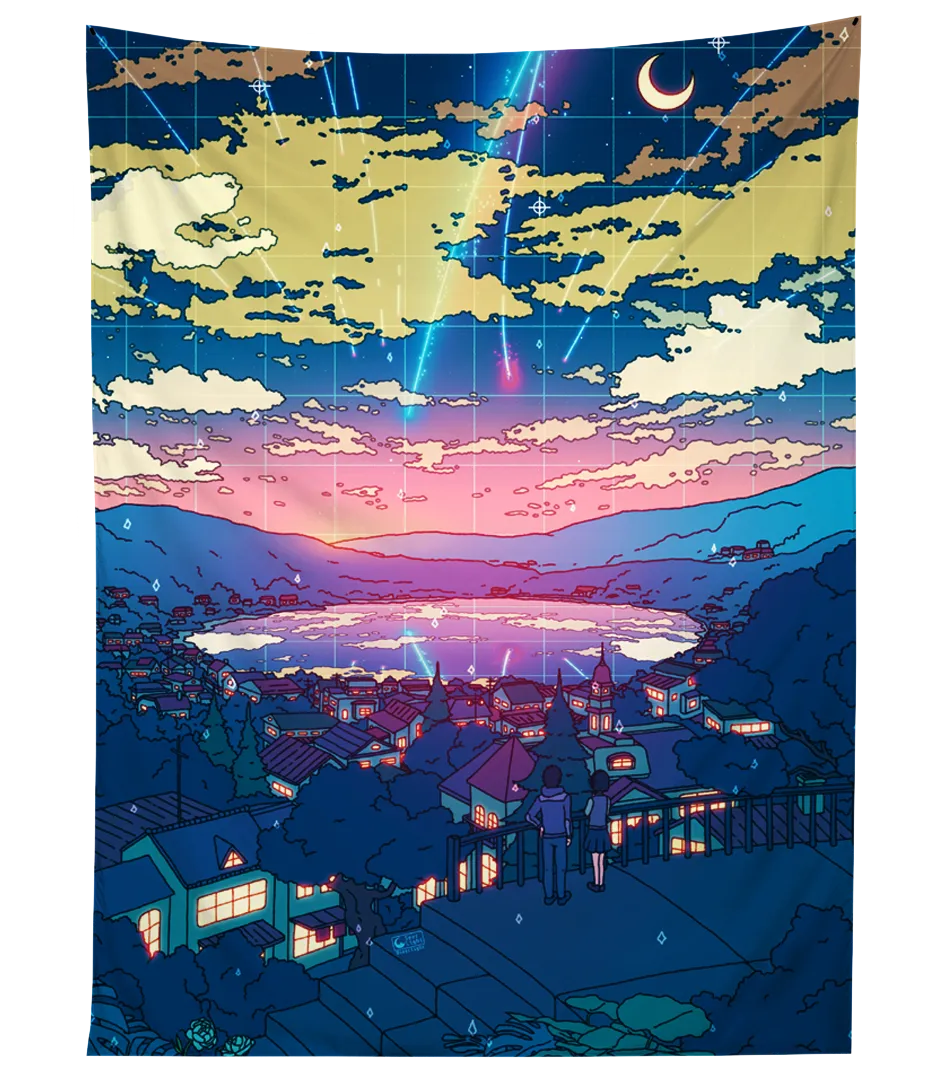 Comet Rain Tapestry