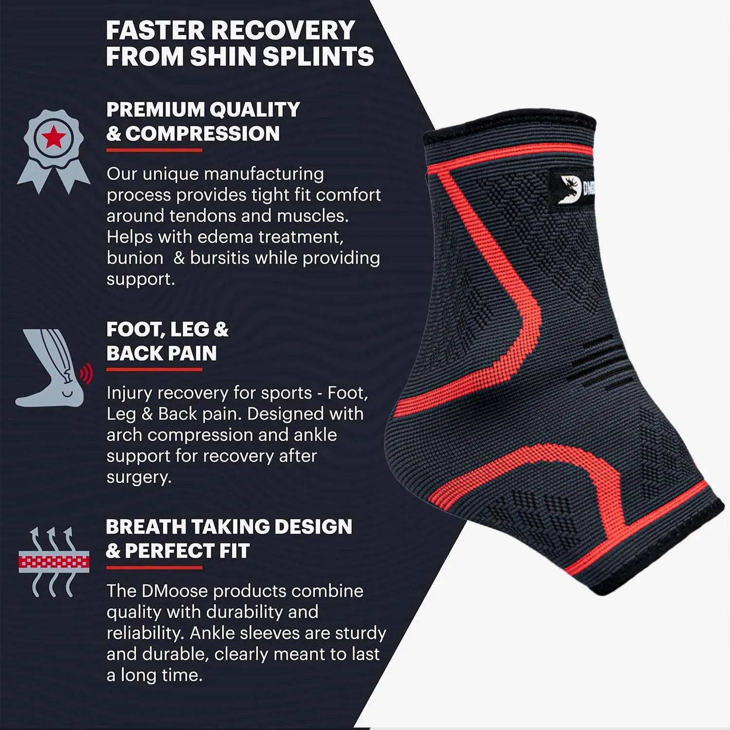 Compression Ankle Sleeve for Ankle Support