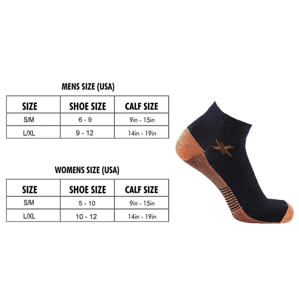 Copper-Infused Ankle Socks (6-Pairs)