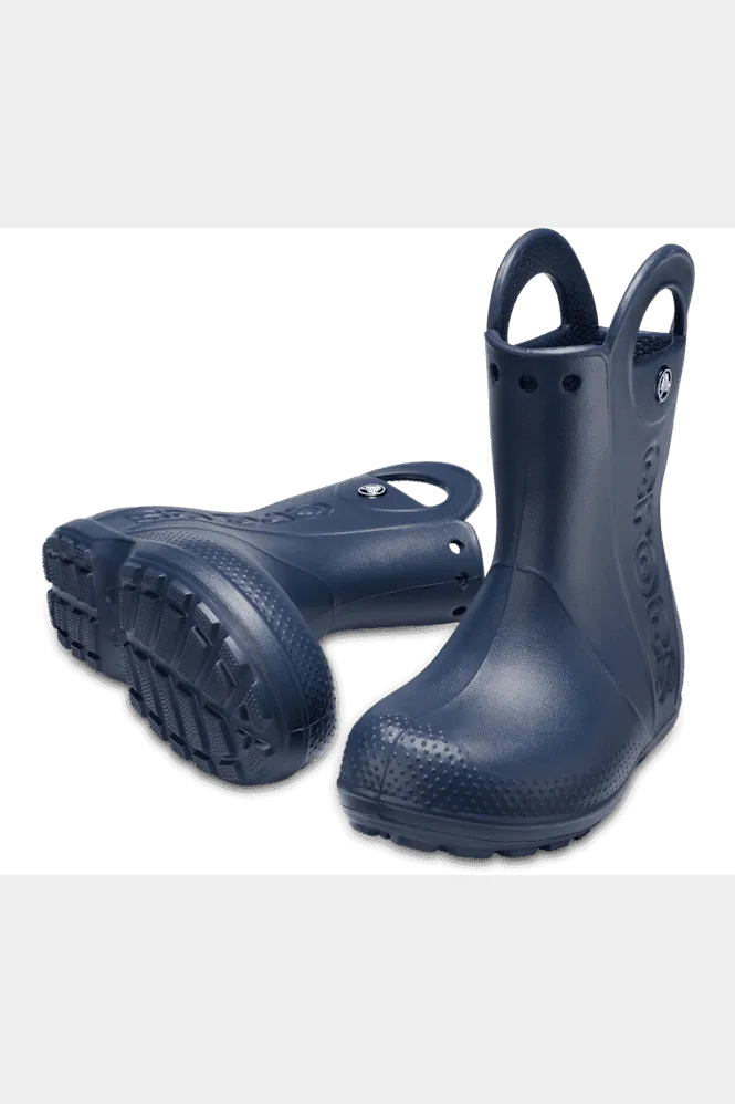 CROCS- kids handle it rain boot - navy