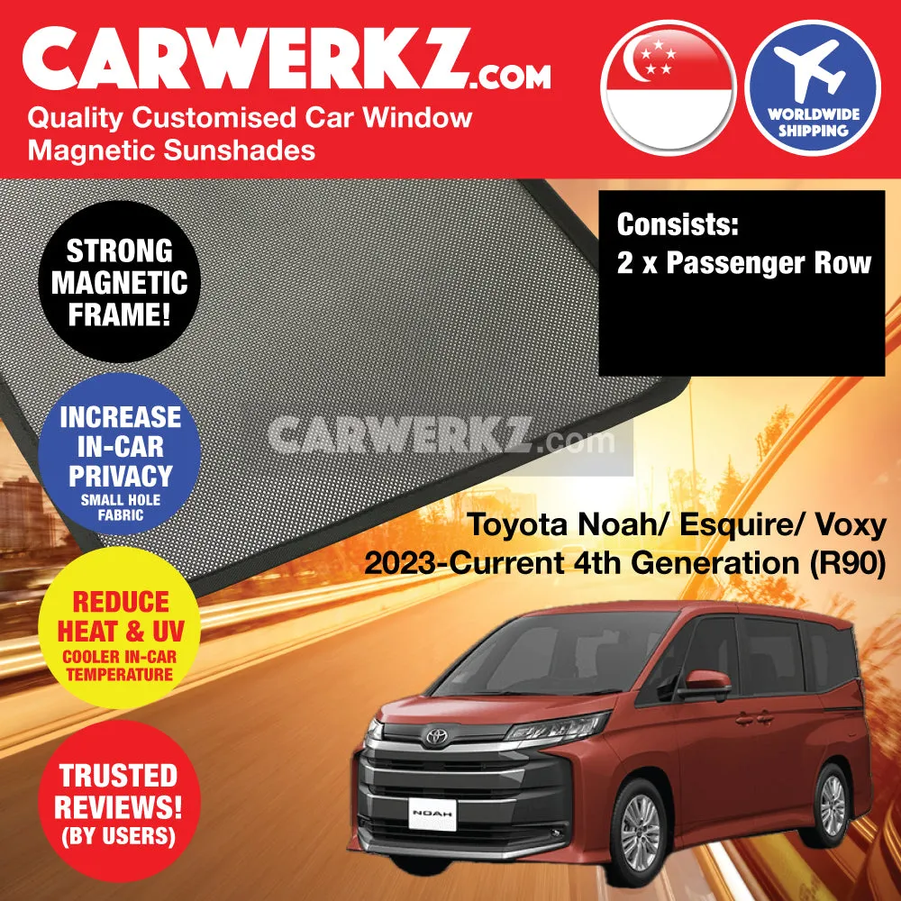 Customised Window Magnetic Sunshades for Toyota Noah Voxy Esquire Suzuki Landy 2020-Current 4th Generation (R90) Japan MPV (4 Pieces - Driver  Boot Side)