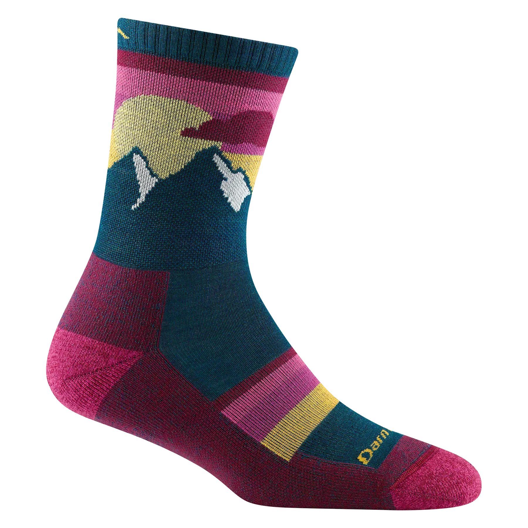 Darn Tough 5005 Women's Sunset Ledge Mirco Crew Lightweight Hiking Sock - Dark Teal