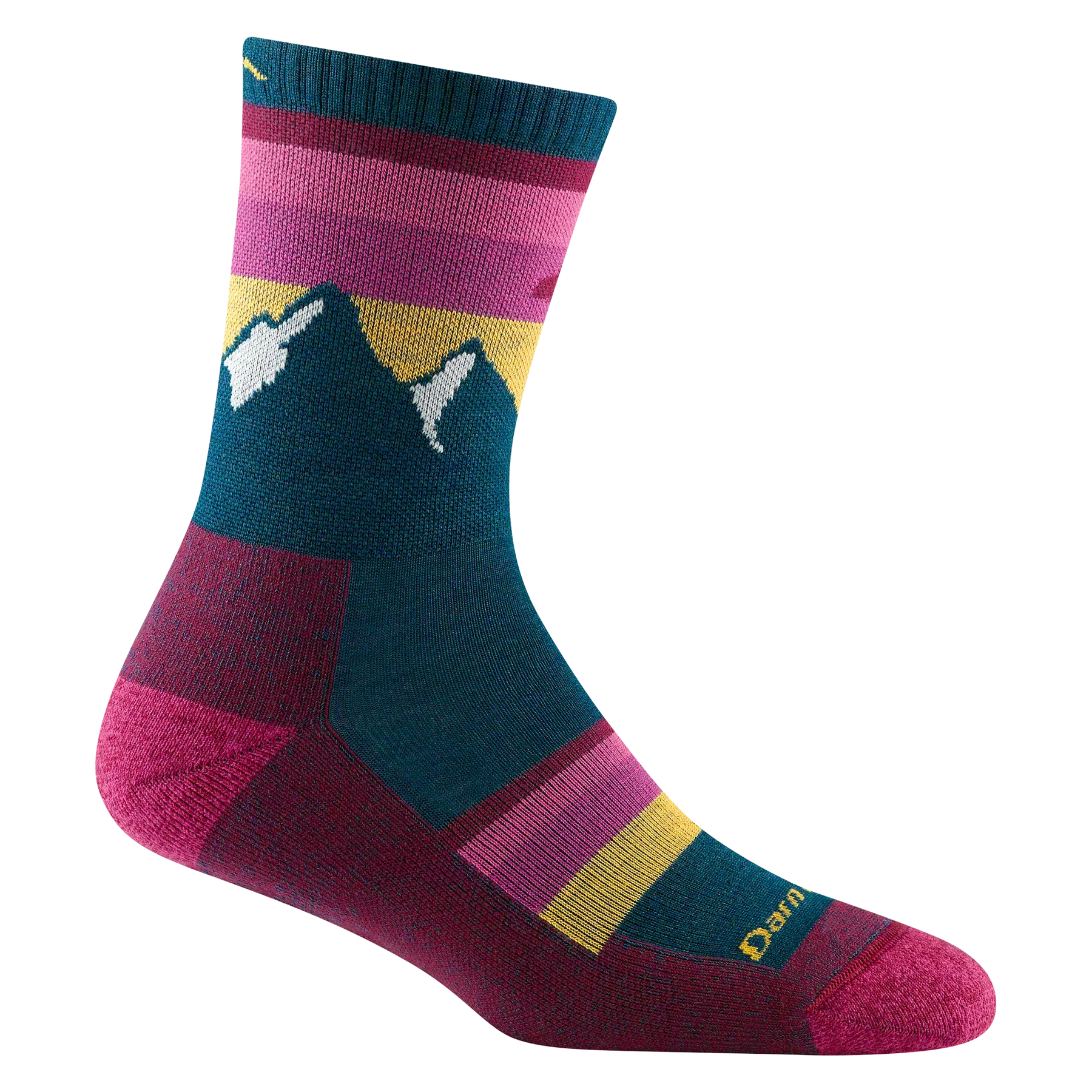 Darn Tough 5005 Women's Sunset Ledge Mirco Crew Lightweight Hiking Sock - Dark Teal