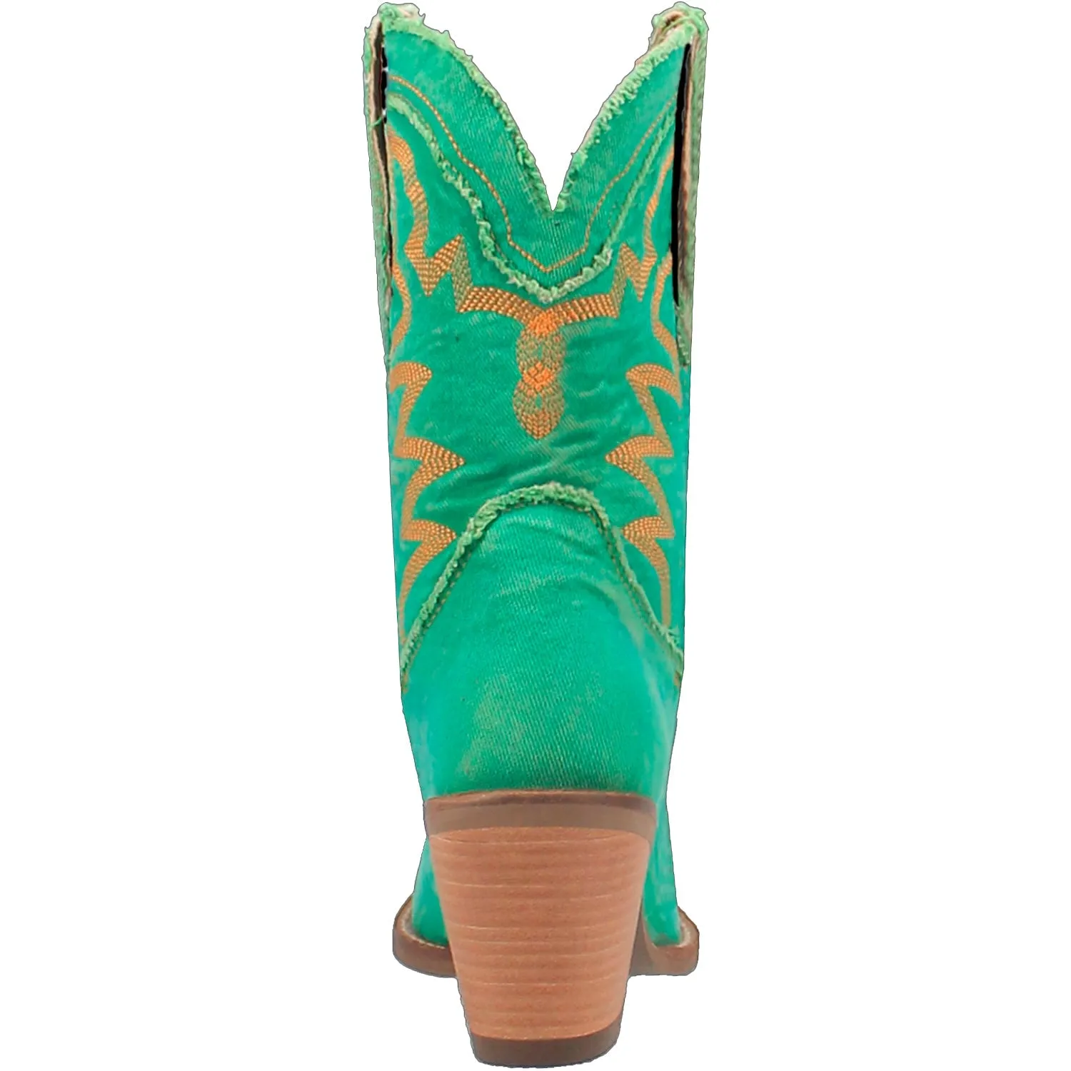 Dingo Womens Yall Need Dolly Green Denim Cowboy Boots