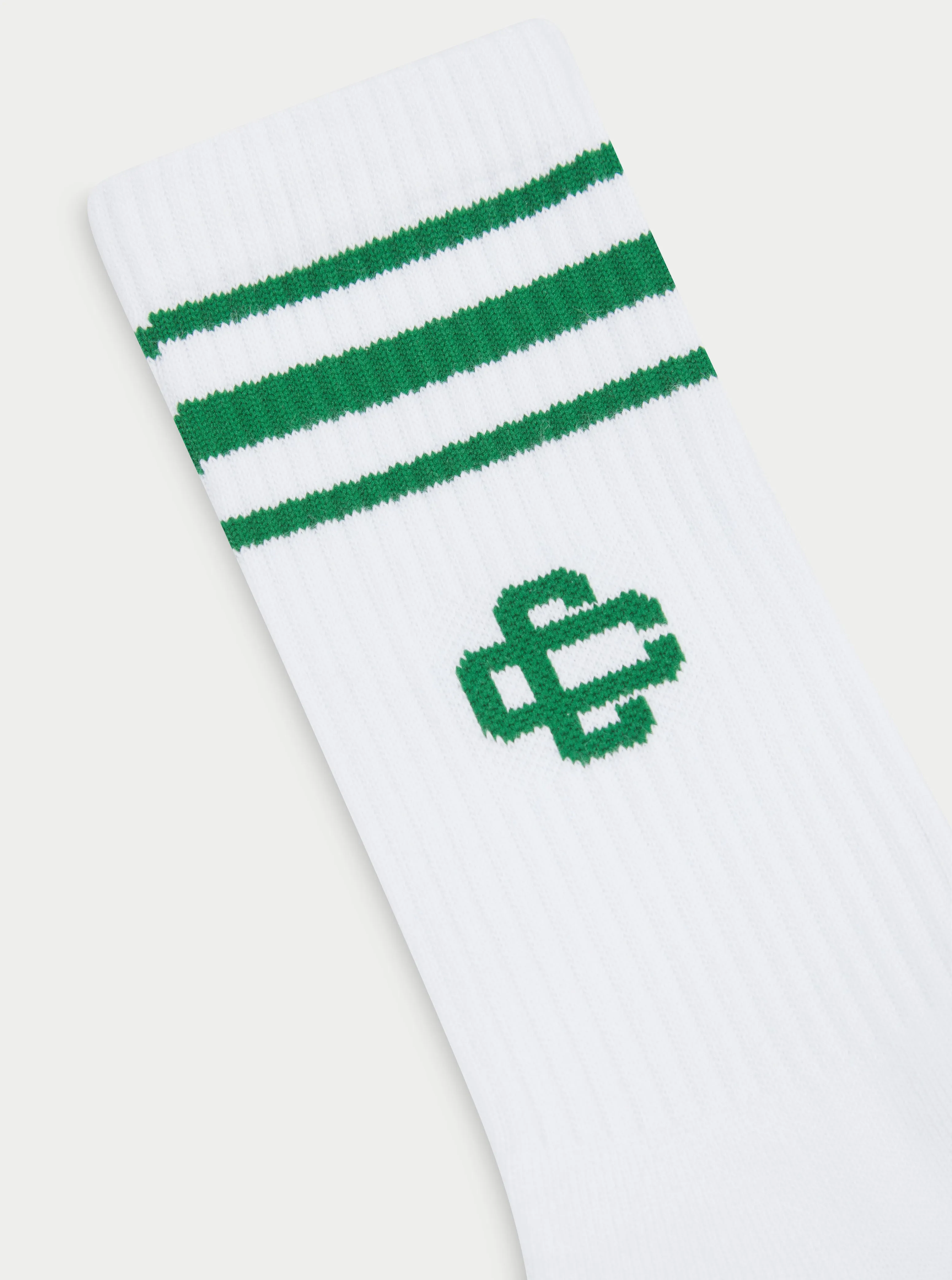 EMBLEM STRIPE SPORTS SOCK - GREEN