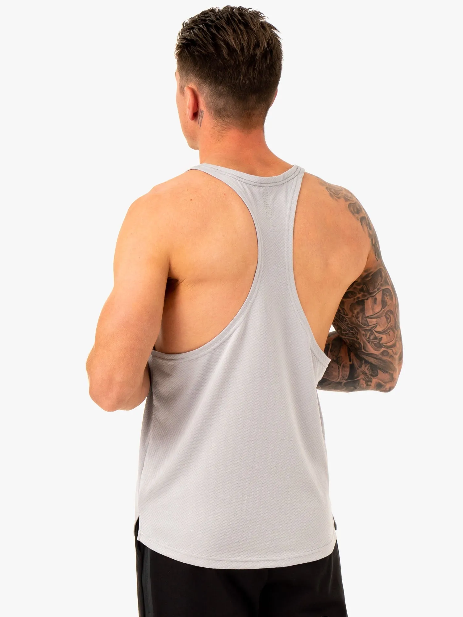 Enhance Stringer T-Back - Snow Grey