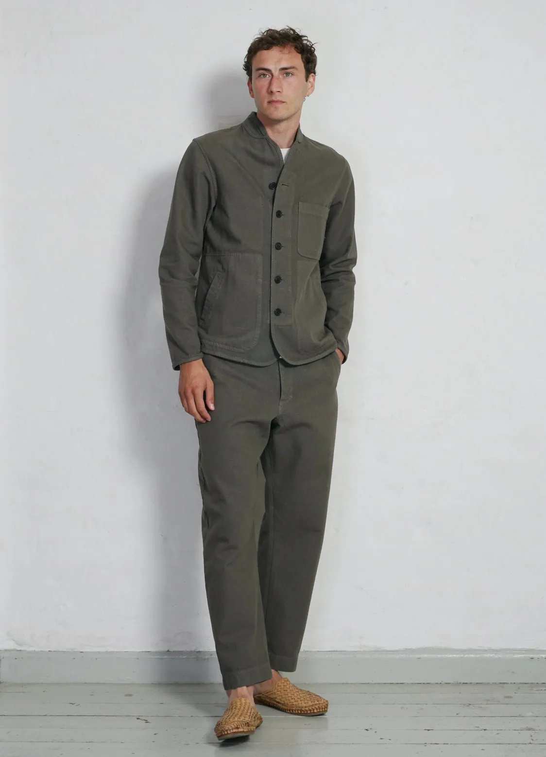 ERLING | Refined Work Jacket | Green Grey