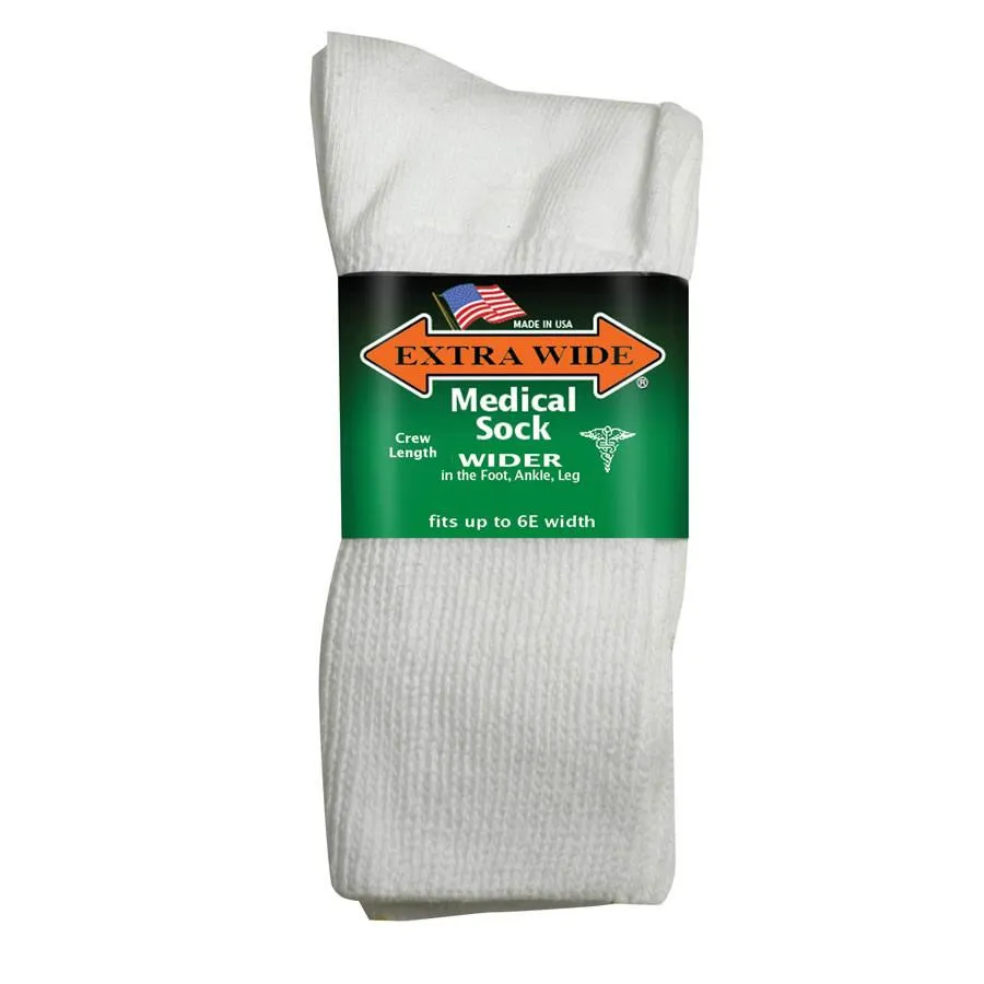 Extra Wide Medical Crew Socks 4850