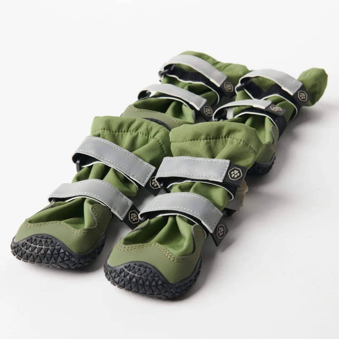 Flex Shell Water-resistant Dog Boots - Green