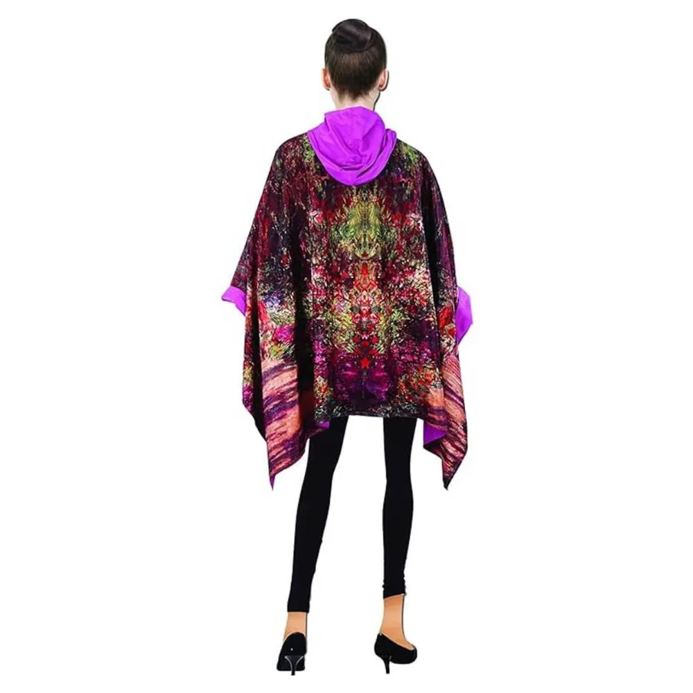 Galleria Enterprises Monet Garden Reversible Rain Cape (Women's)