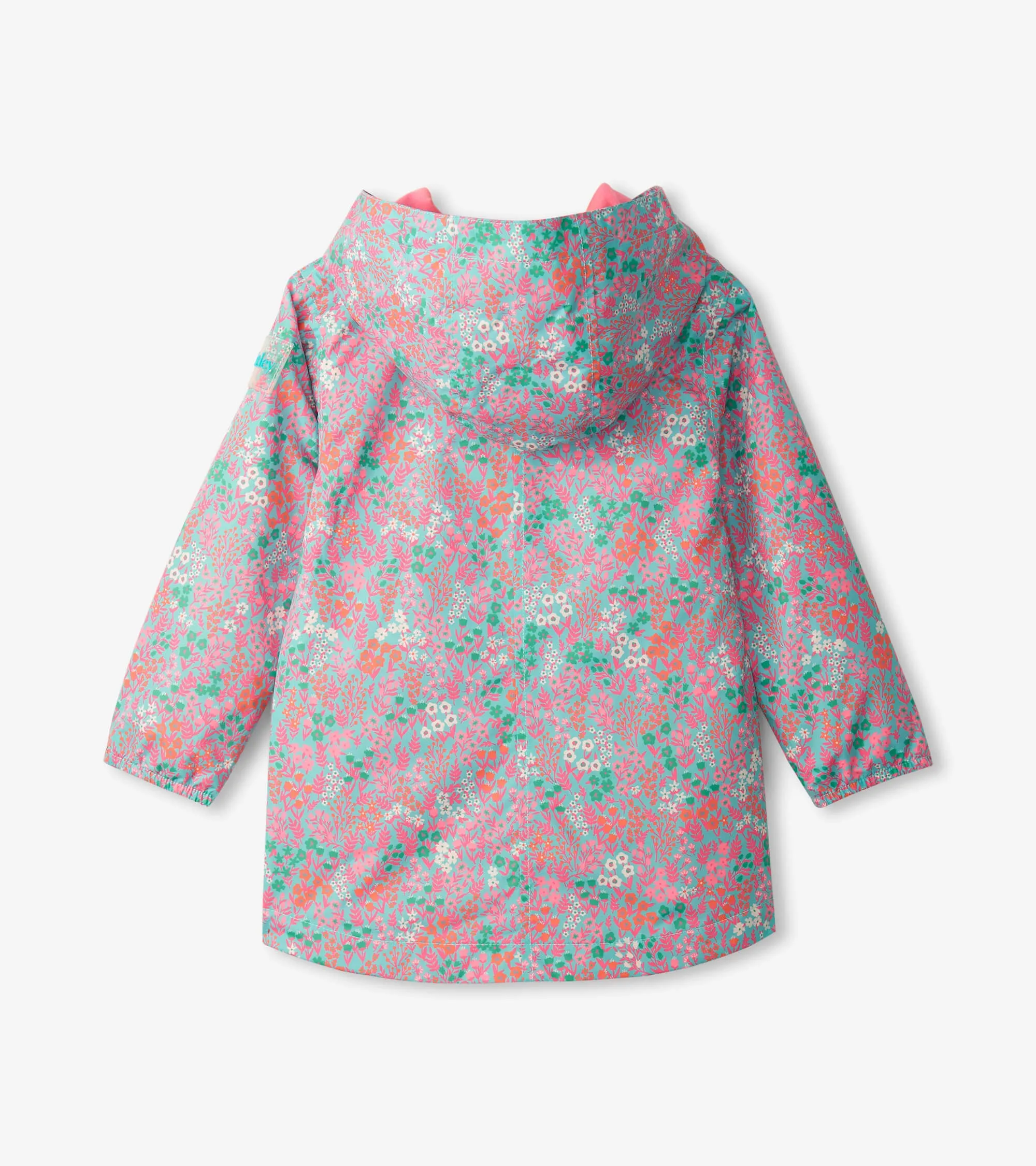 Girls Ditsy Floral Field Rain Jacket