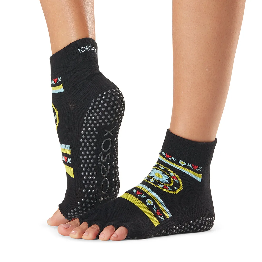 Half Toe Ankle Grip Socks