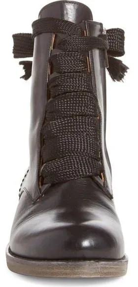 'Harper' Lace-up Leather Ankle Boots