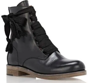 'Harper' Lace-up Leather Ankle Boots