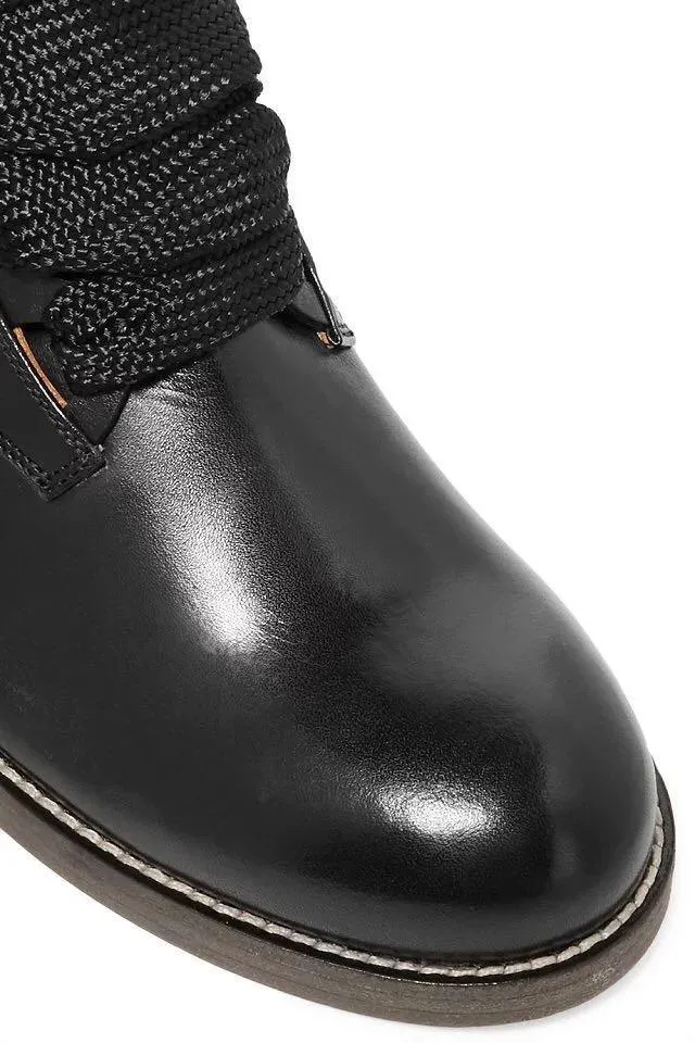 'Harper' Lace-up Leather Ankle Boots