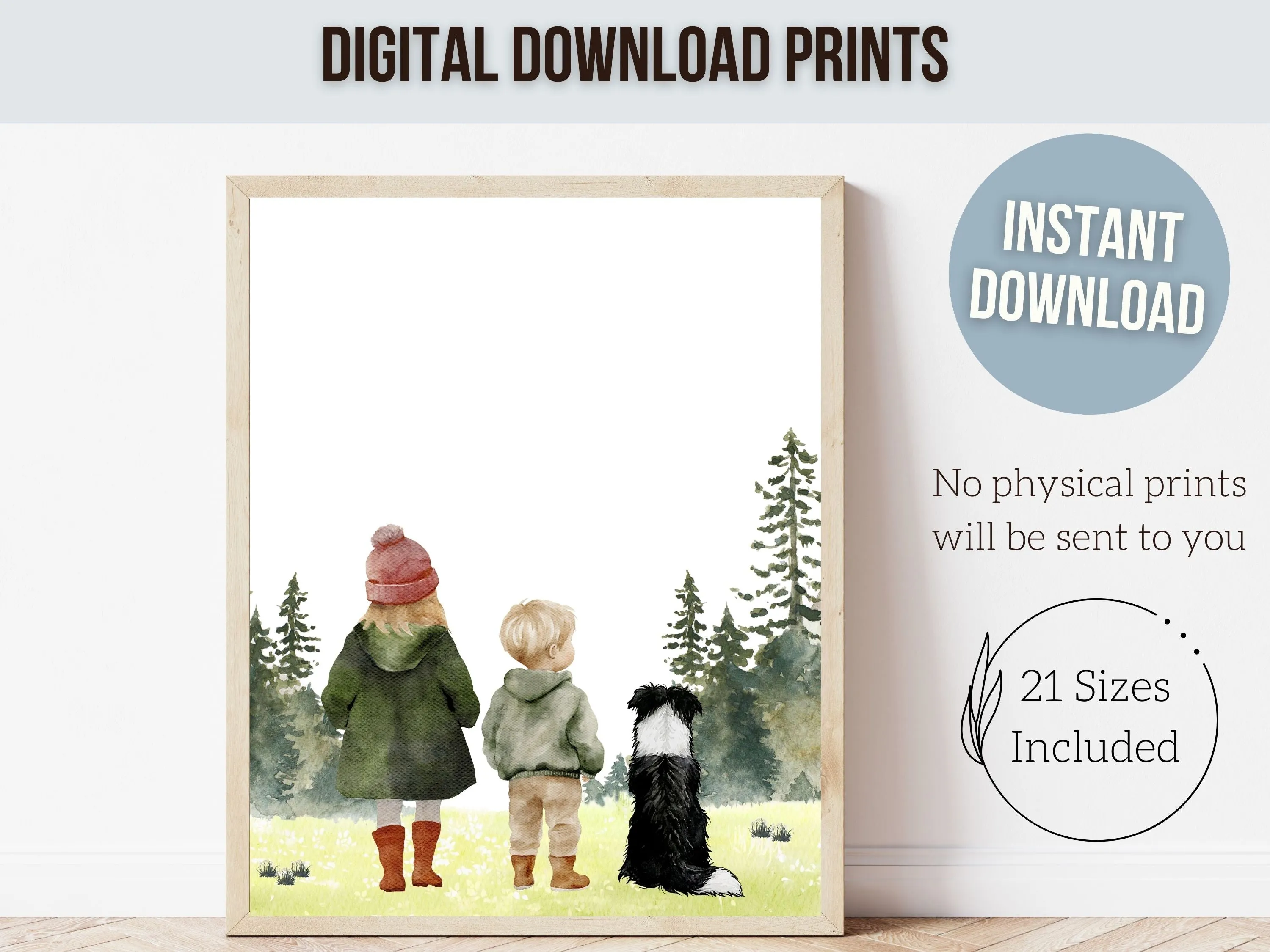 Hiking Nursery Prints