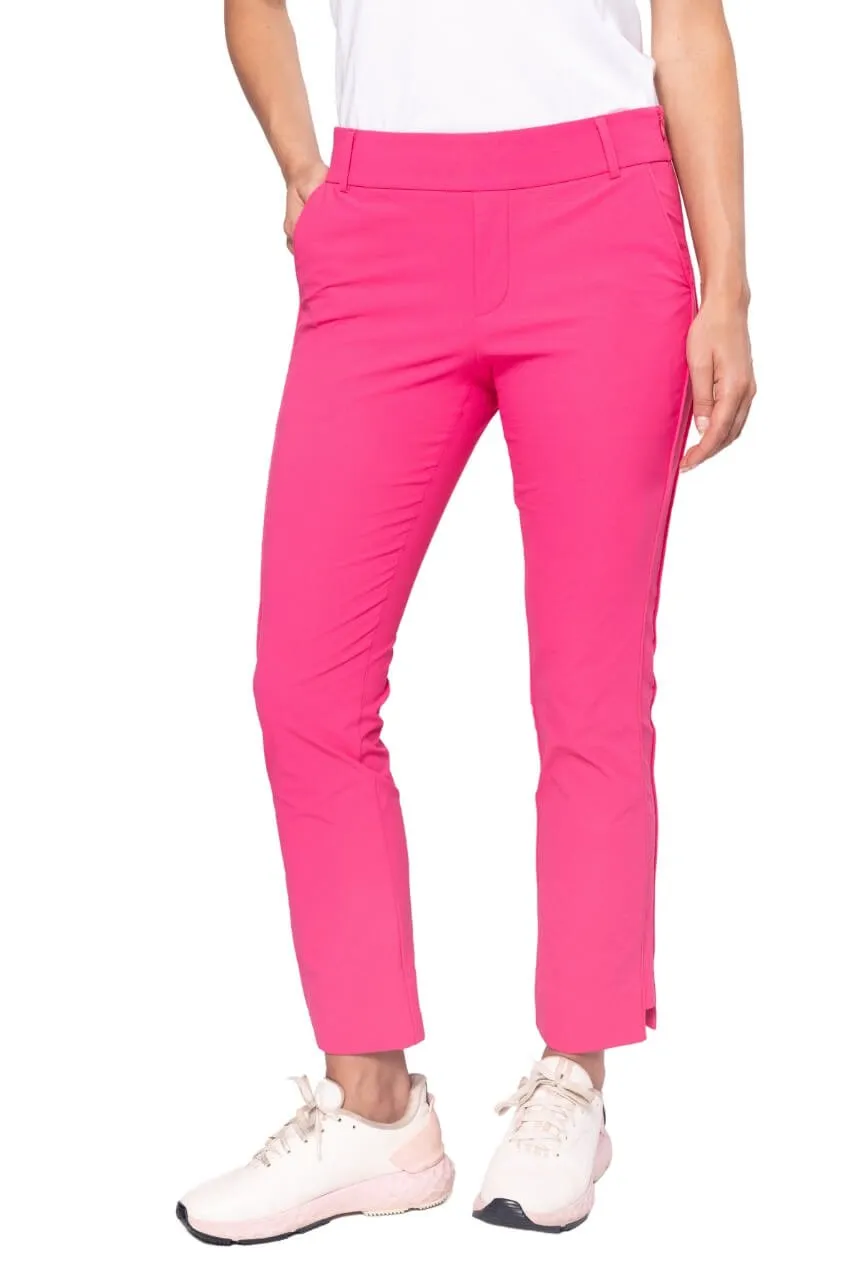 Hot Pink Stretch Ankle Pant