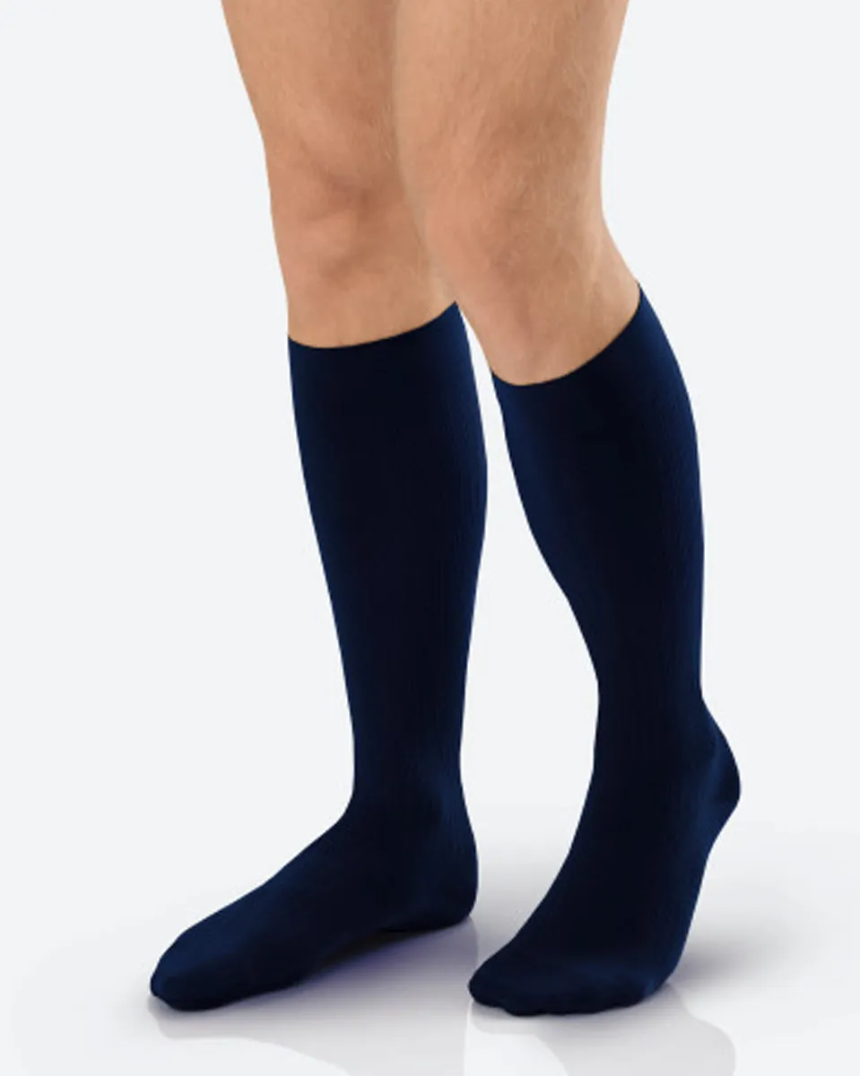 Jobst for Men Ambition Knee High Ribbed Compression Socks 15-20 mmHg