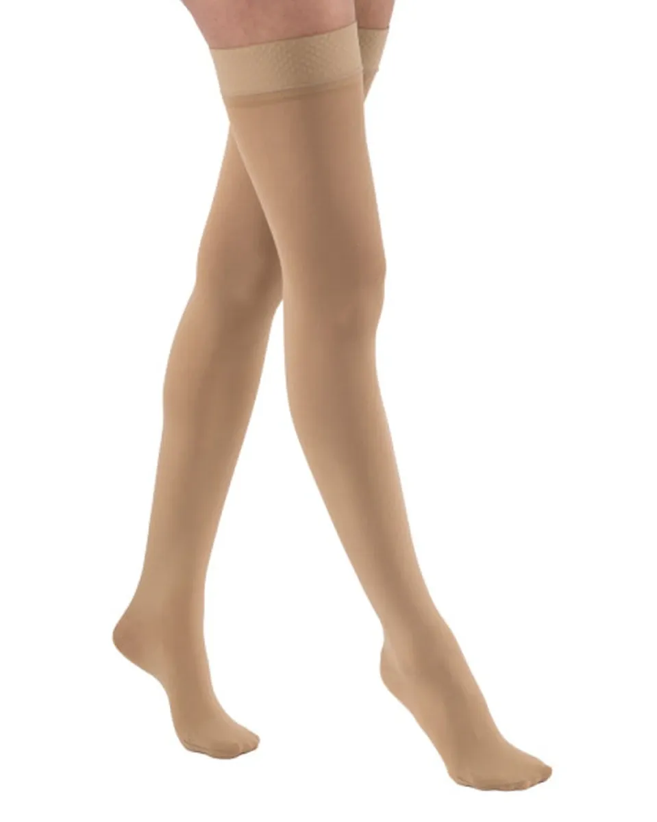 Jobst Relief Thigh Highs Closed Toe with Silicone Top Band 20-30 mmHg