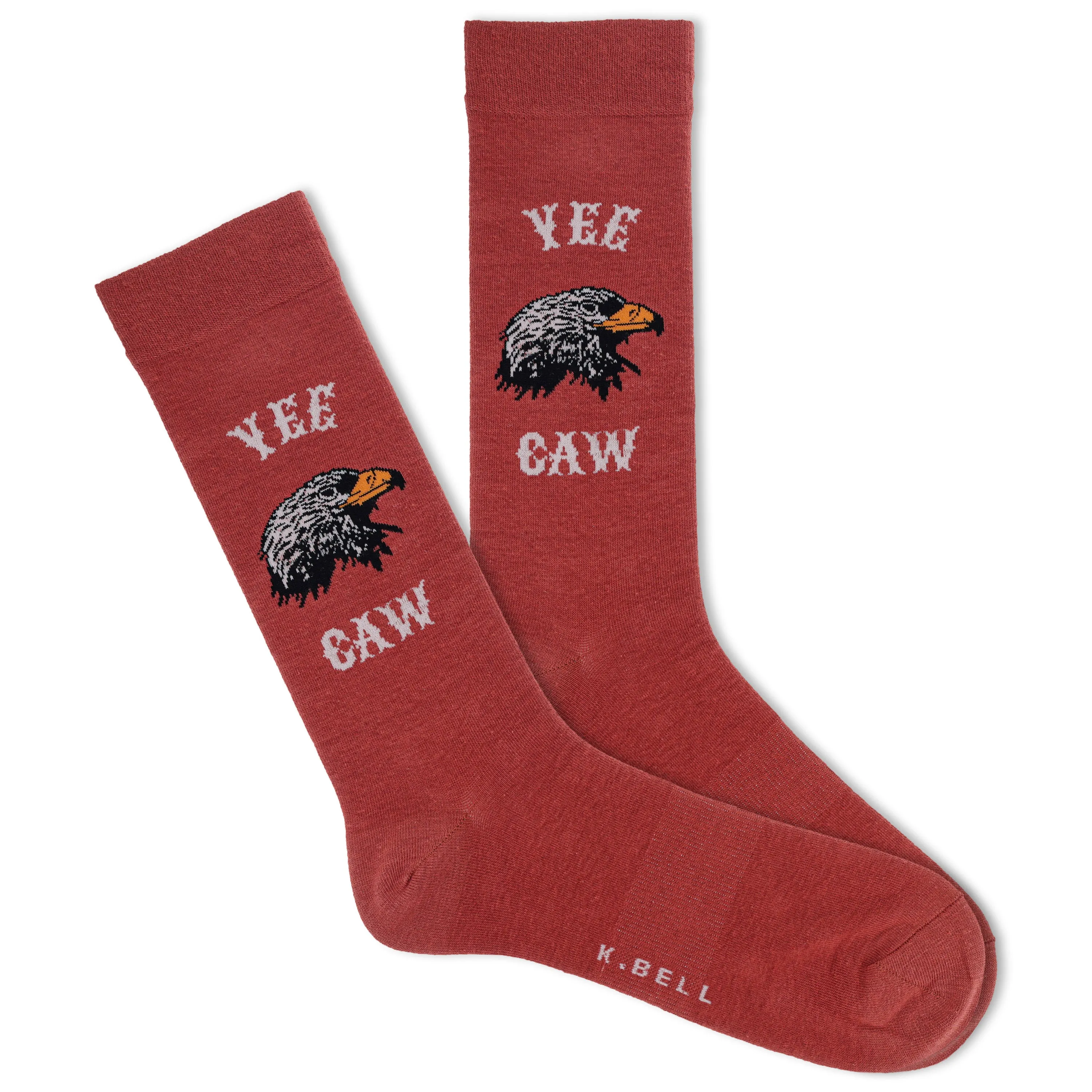 K.Bell Men's Yee Caw Crew Sock