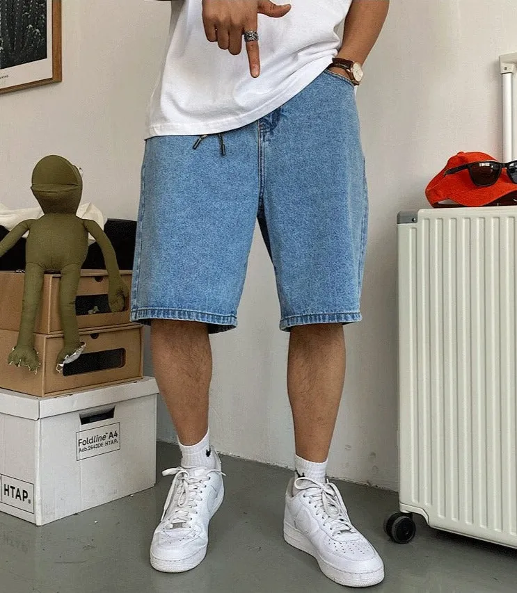 Keychain Denim Knee Length Jorts