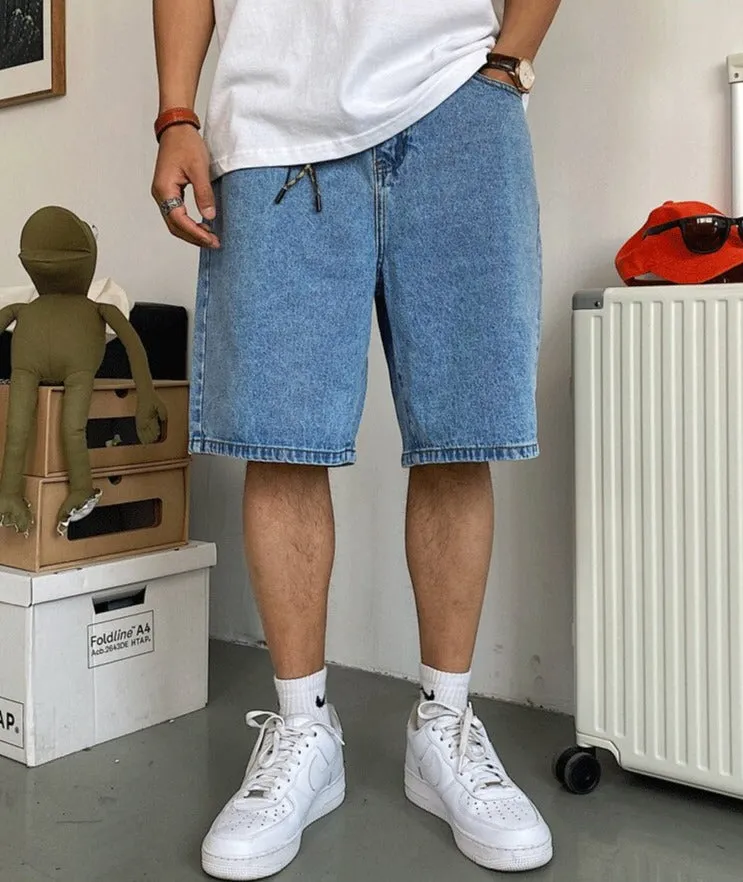 Keychain Denim Knee Length Jorts