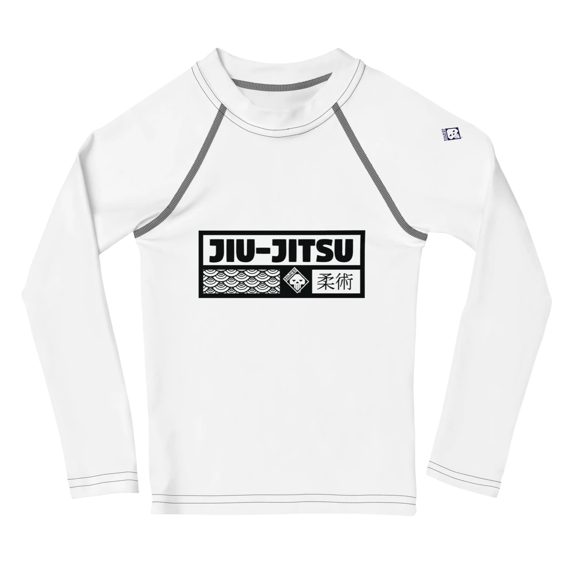 Kid's Boys Long Sleeve BJJ Rash Guard Jiu-Jitsu 016 - Snow