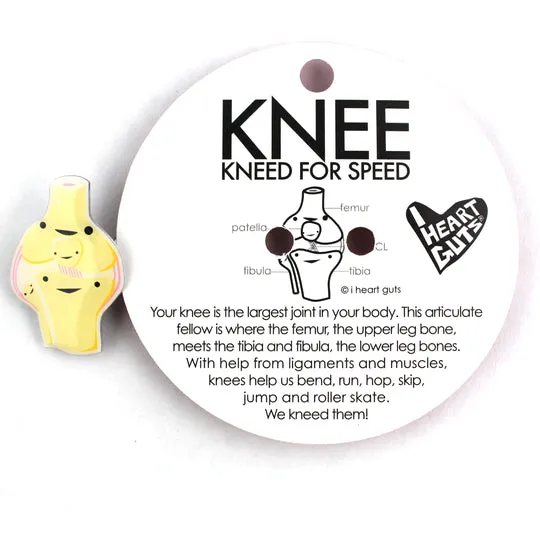 Knee Lapel Pin