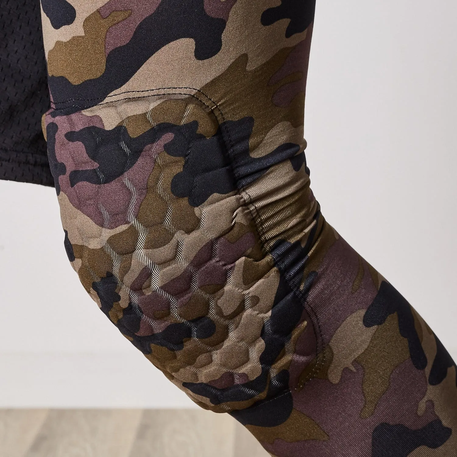 Leg Compression Sleeve With Padded Knee Support